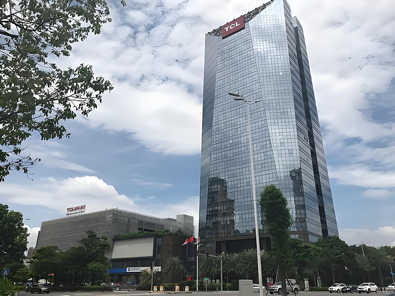 惠州市TCL科技集團(tuán)。地址：惠州市仲愷高新區(qū)惠風(fēng)三路17號(hào)