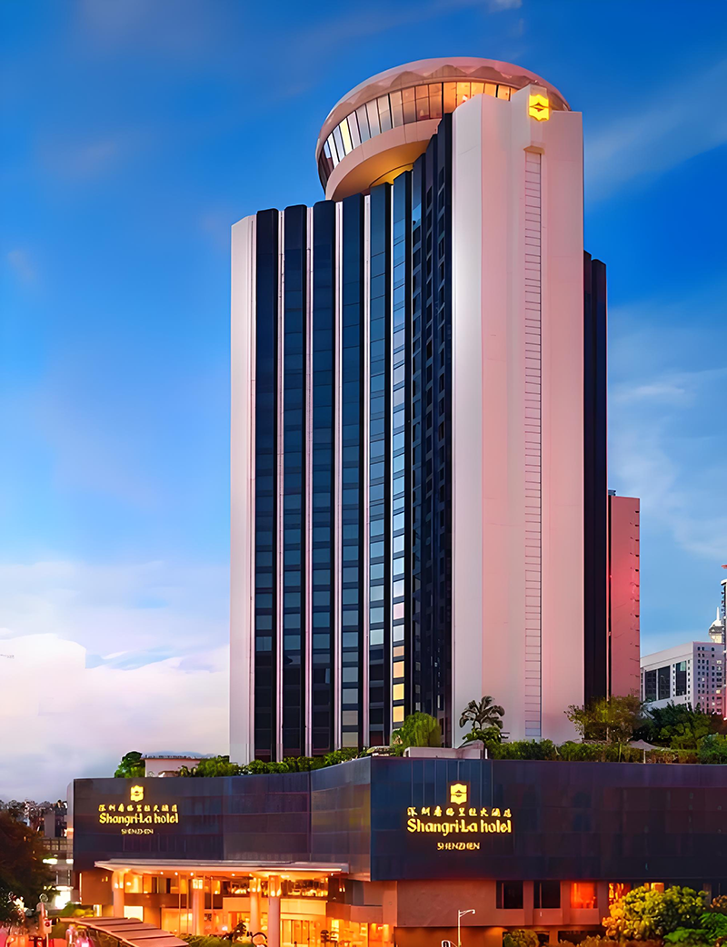 深圳香格里拉大酒店。地址：深圳市羅湖區(qū)建設(shè)路1002號